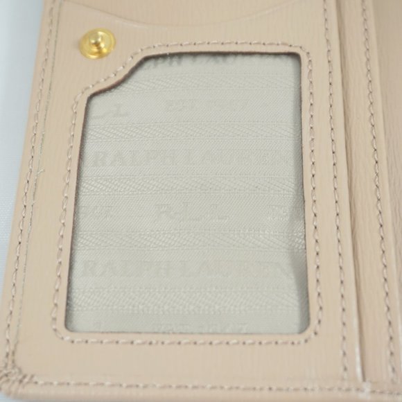 Lauren Ralph Lauren Whitby Slim Wallet in Nude Cream Beige - Picture 3 of 5